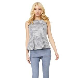 Etcetera The Starlight Sequin Peplum Top Size 4 / Small NWT